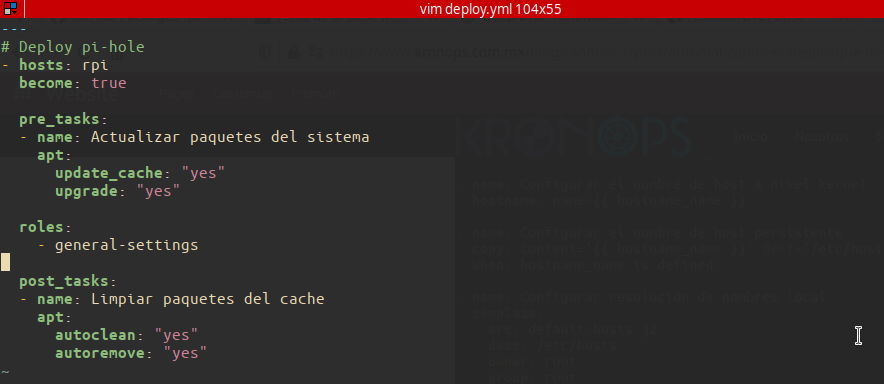 Ansible playbook general
