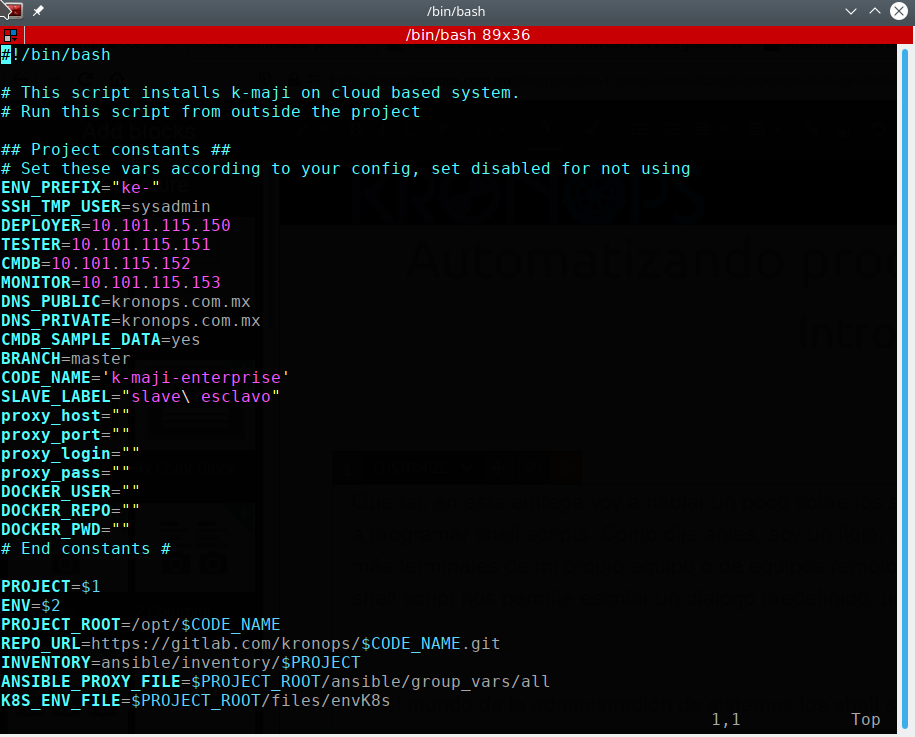 Ejemplo shell script