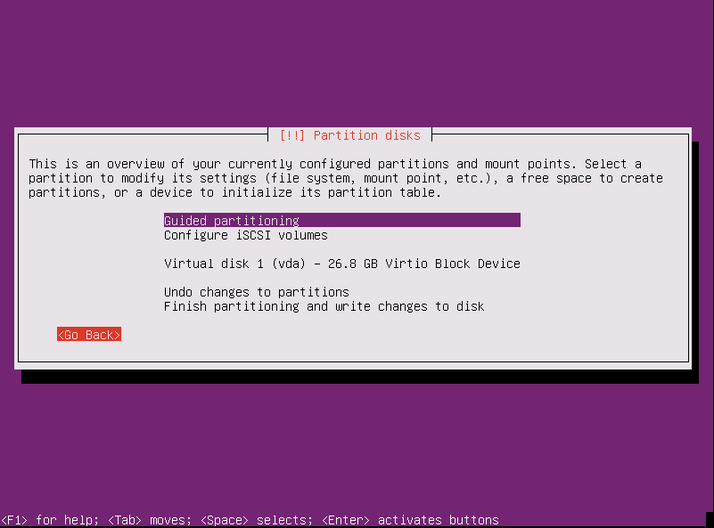 Instalación Ubuntu Server - discos