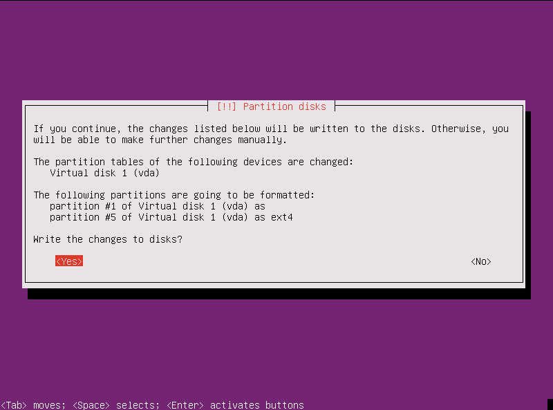 Instalación Ubuntu Server - discos