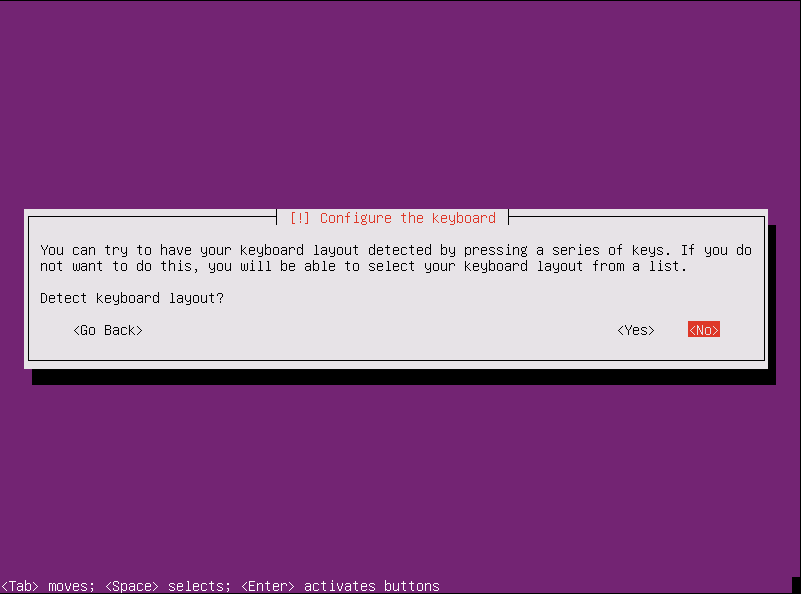 Instalación Ubuntu Server - teclado